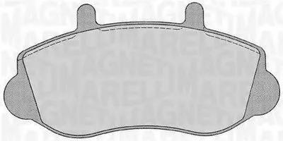 Комплект тормозных колодок, дисковый тормоз MAGNETI MARELLI купить