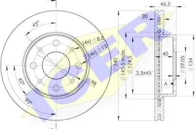 Тормозной диск ICER купить