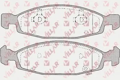 Комплект тормозных колодок, дисковый тормоз VILLAR купить