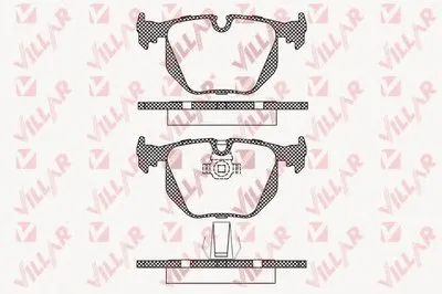 Комплект тормозных колодок, дисковый тормоз VILLAR купить