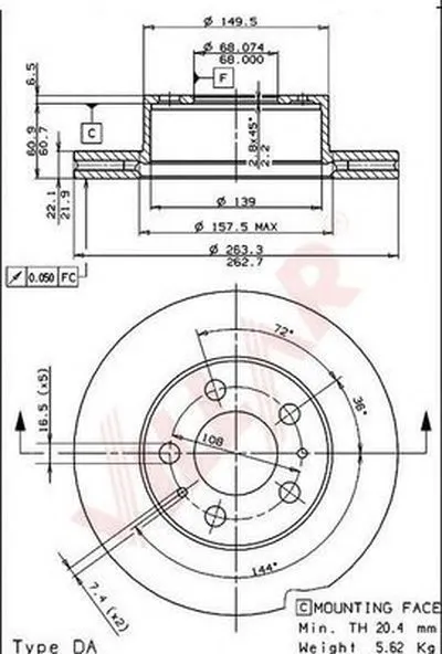 Тормозной диск VILLAR купить