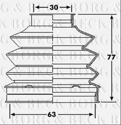 Пыльник, приводной вал BORG & BECK купить