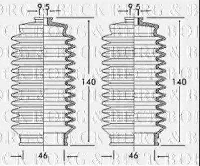 Пыльник, рулевое управление BORG & BECK купить