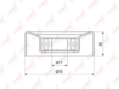 Паразитный / ведущий ролик, поликлиновой ремень LYNXauto купить