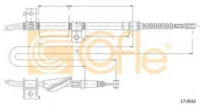 Трос, стояночная тормозная система COFLE купить