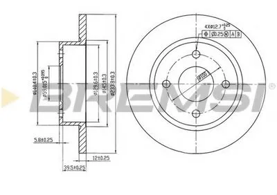 Тормозной диск BREMSI купить