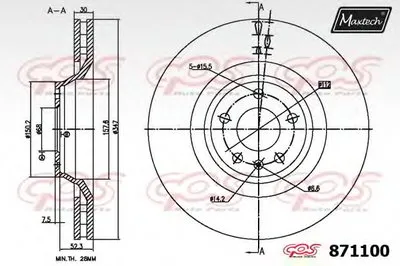 Тормозной диск R+ (Regular Plus) MAXTECH купить