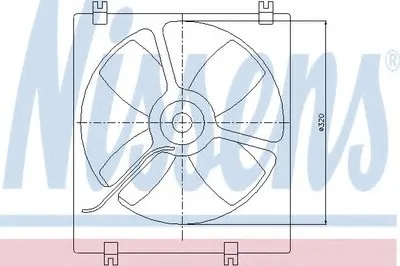 Вентилятор, охлаждение двигателя NISSENS купить
