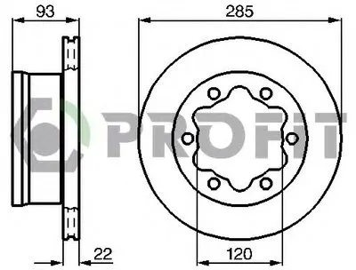 Тормозной диск PROFIT купить