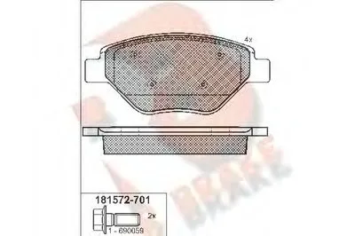 Комплект тормозных колодок, дисковый тормоз R BRAKE купить