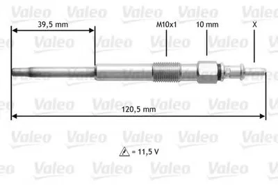 Свеча накаливания VALEO купить