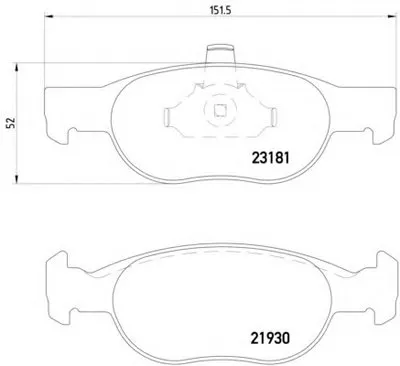 Комплект тормозных колодок, дисковый тормоз HELLA купить