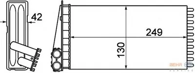 Теплообменник, отопление салона BEHR HELLA SERVICE HELLA купить