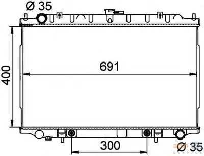 Радиатор, охлаждение двигателя BEHR HELLA SERVICE HELLA купить