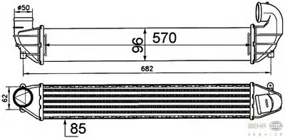Интеркулер BEHR HELLA SERVICE купить