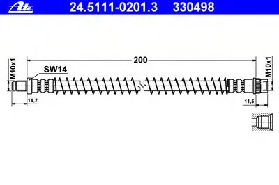 Тормозной шланг ATE купить