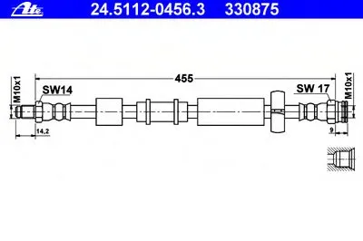 Тормозной шланг ATE купить