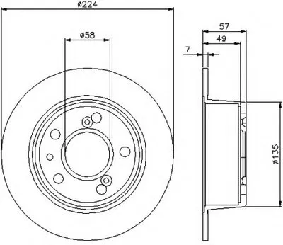 Тормозной диск HELLA PAGID купить