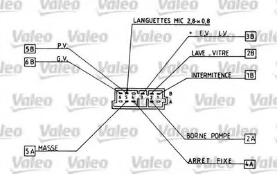 Выключатель на колонке рулевого управления VALEO купить