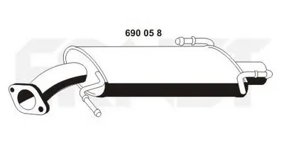 Глушитель выхлопных газов конечный ERNST купить