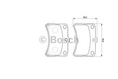 Комплект тормозных колодок, дисковый тормоз BOSCH купить