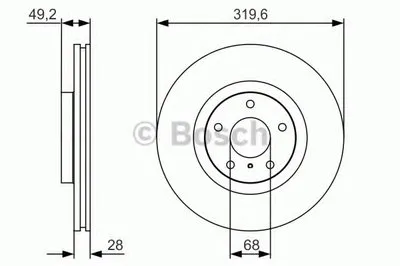 Тормозной диск BOSCH купить