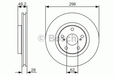 Тормозной диск BOSCH купить