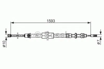 Трос, стояночная тормозная система BOSCH купить