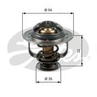 Термостат, охлаждающая жидкость GATES купить