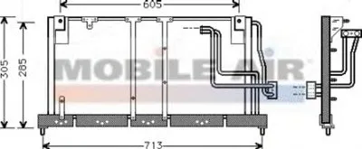 Конденсатор, кондиционер VAN WEZEL купить
