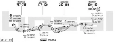 Система выпуска ОГ BOSAL купить