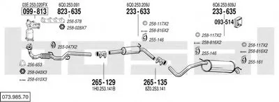 Система выпуска ОГ BOSAL купить