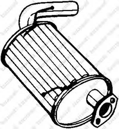 Глушитель выхлопных газов конечный BOSAL купить