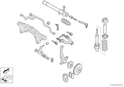 Рулевое управление; Подвеска колеса HERTH+BUSS JAKOPARTS купить