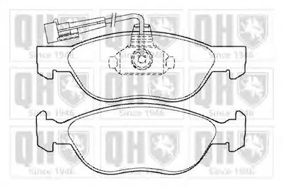 Комплект тормозных колодок, дисковый тормоз QUINTON HAZELL купить