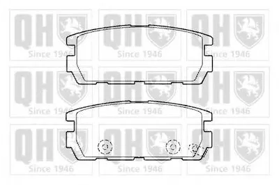 Комплект тормозных колодок, дисковый тормоз QUINTON HAZELL купить