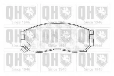 Комплект тормозных колодок, дисковый тормоз QUINTON HAZELL купить