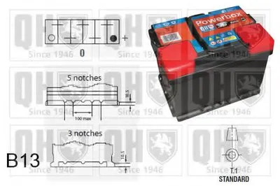 Стартерная аккумуляторная батарея PowerBox AGM QUINTON HAZELL купить