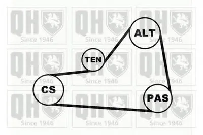 Поликлиновой ременный комплект QUINTON HAZELL купить