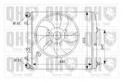 Радиатор, охлаждение двигателя QUINTON HAZELL купить