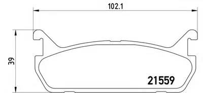 Комплект тормозных колодок, дисковый тормоз BREMBO купить