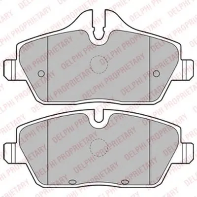 Комплект тормозных колодок, дисковый тормоз DELPHI купить