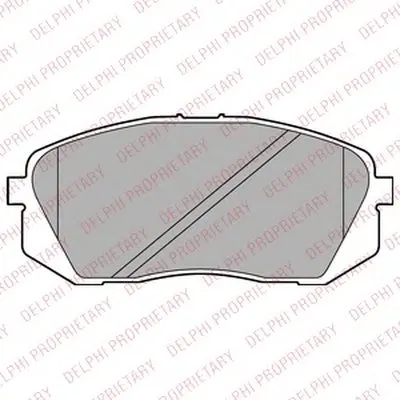 Комплект тормозных колодок, дисковый тормоз DELPHI купить