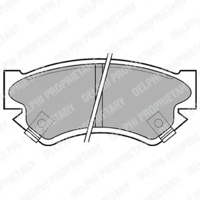 Комплект тормозных колодок, дисковый тормоз DELPHI купить