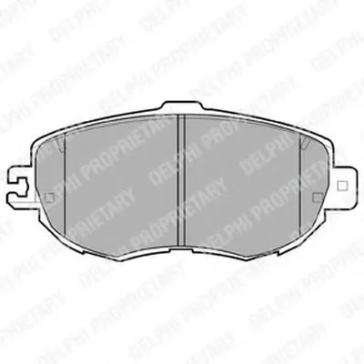 Комплект тормозных колодок, дисковый тормоз DELPHI купить
