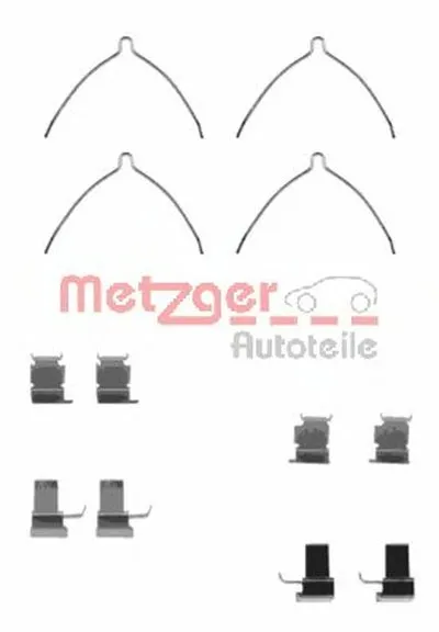 Комплектующие, колодки дискового тормоза METZGER купить