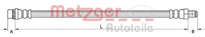 Тормозной шланг METZGER купить