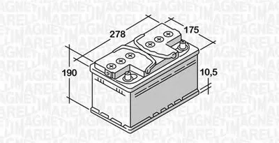 Стартерная аккумуляторная батарея; Стартерная аккумуляторная батарея для ETS MAGNETI MARELLI купить