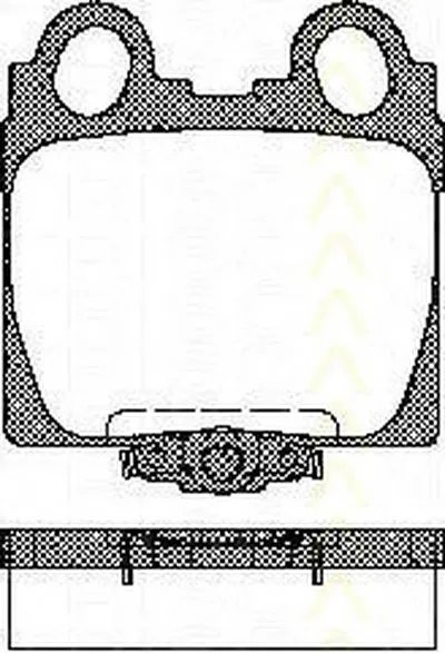 Комплект тормозных колодок, дисковый тормоз TRISCAN купить