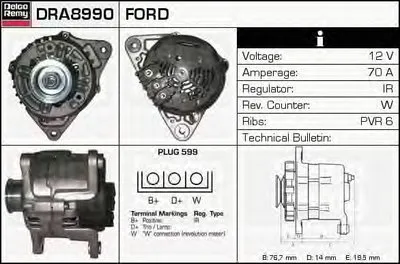 Генератор Remanufactured REMY (Light Duty) DELCO REMY купить